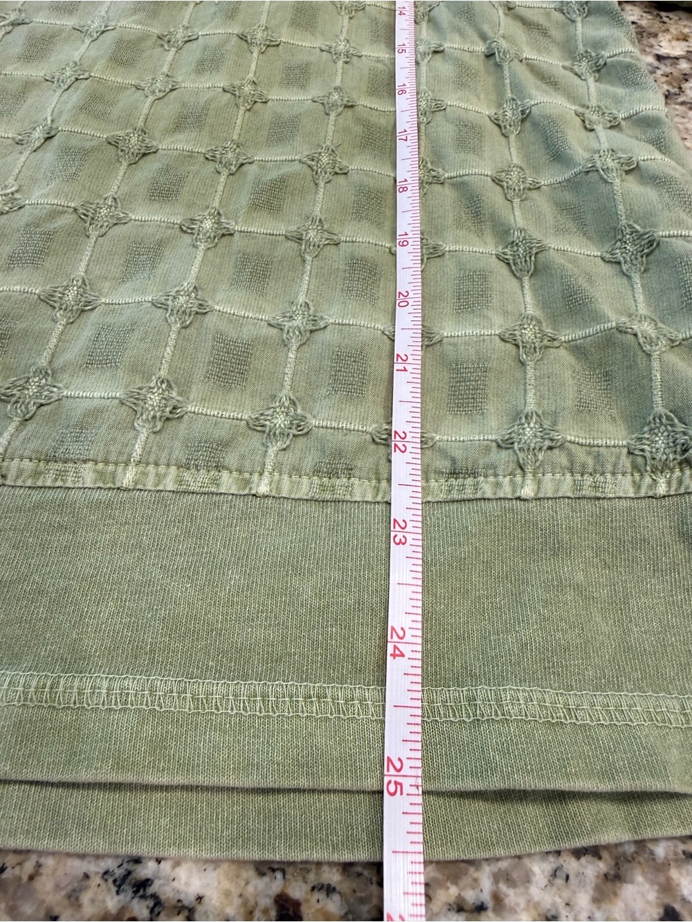 Focus moss green sweatshirt embroidered textured square pattern SZ XL - Picture 9 of 11